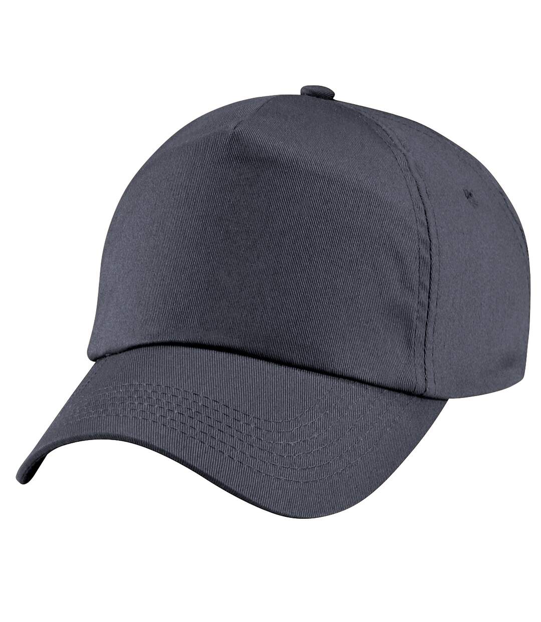 Casquette de baseball 100% coton enfant unisexe gris foncé Beechfield-1