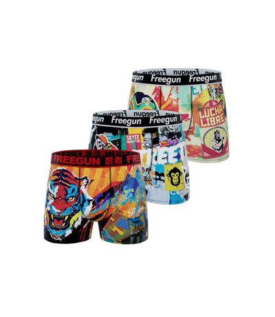 Lot de 3 boxers homme Pop Summer Art Freegun