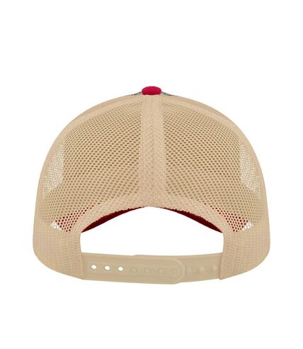 Casquette trucker rapper bleu marine / bordeaux / beige Atlantis