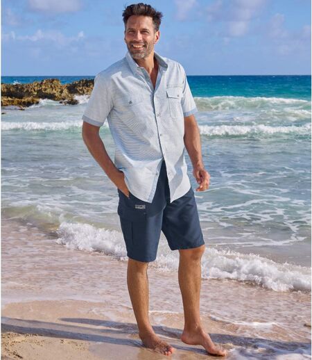 Lot de 2 Bermudas Microfibre Confort 
