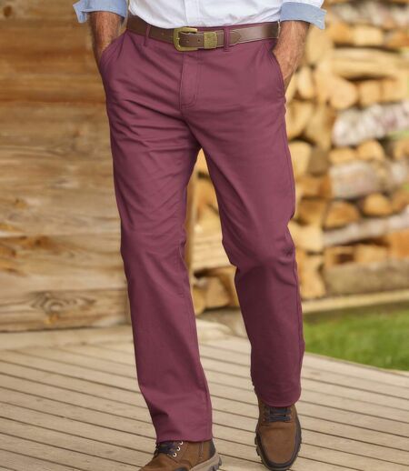 Le Pantalon Chino Bordeaux
