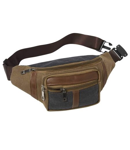 Men's Multipocket Belt Bag - Brown