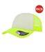 Lot de 2  casquettes rapper adulte jaune fluo / blanc Atlantis-1