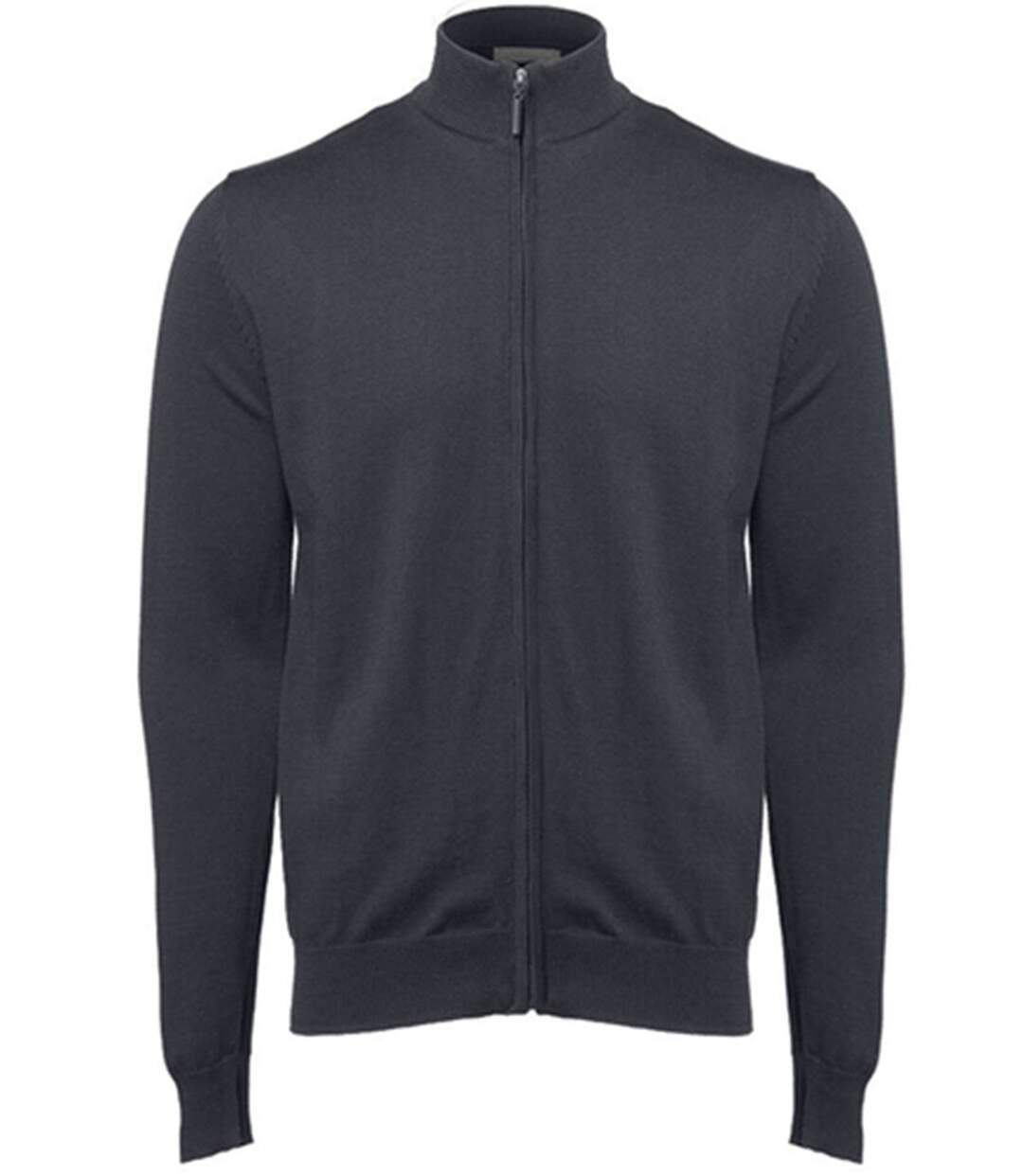 Pull grand zip - Homme - PK453 - gris foncé-2