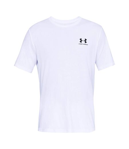 Mens sportstyle short-sleeved t-shirt white/black Under Armour