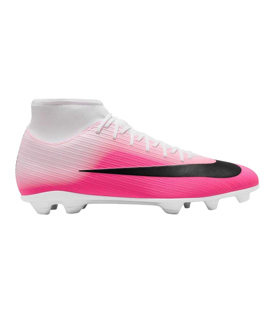 Mens Superfly 11 Club High-top Firm Ground Football Boots White Pink Nike-1