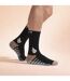 Mens Compression Sports Socks with Grips | Reinforced Heel & Toe Non Slip Socks-5