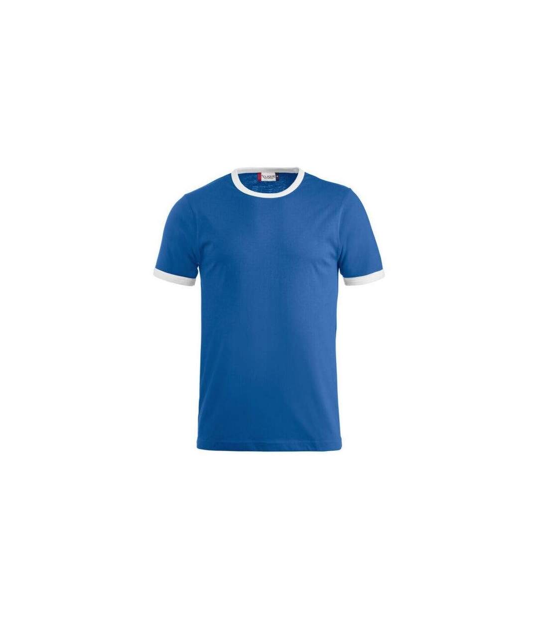 Unisex Adult Nome Ringer T-shirt Royal Blue White Clique-2