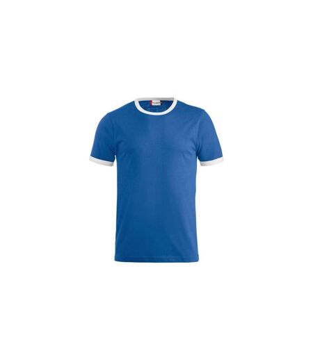 Unisex Adult Nome Ringer T-shirt Royal Blue White Clique