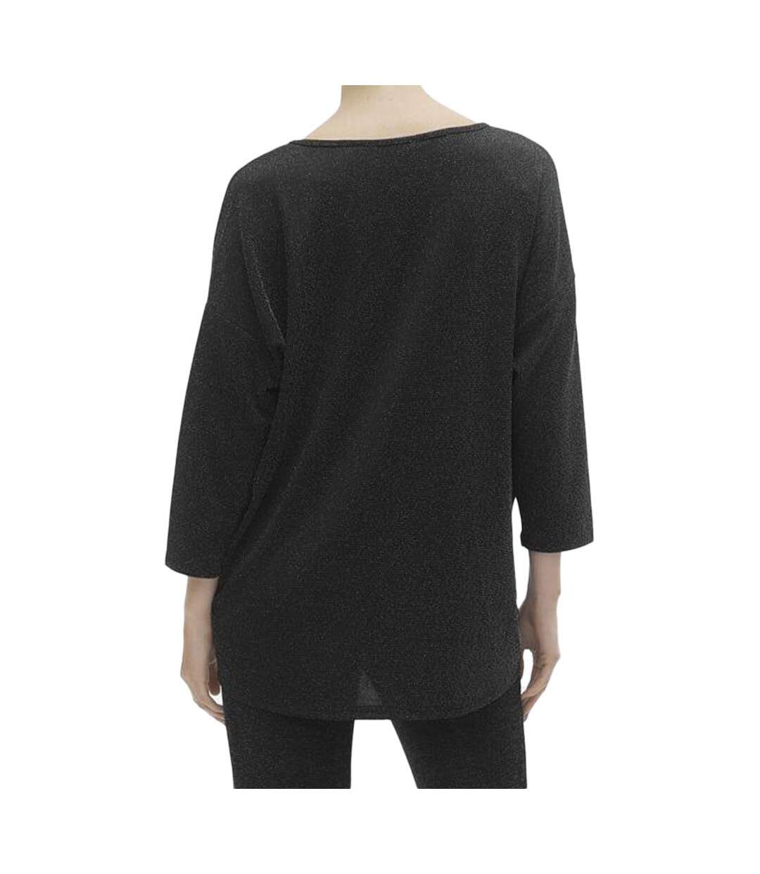 Blouse  Noir Femme Vero Moda Kanva 3/4 - L-2