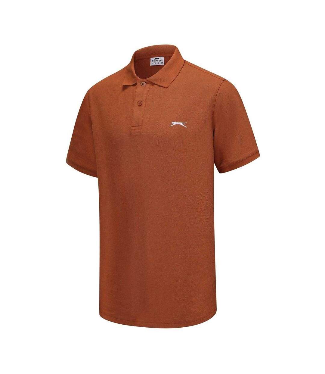Polo Motif/style Logo Brodé Homme Terre Cuite Slazenger-3