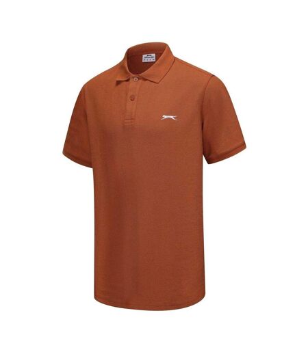 Polo Motif/style Logo Brodé Homme Terre Cuite Slazenger