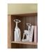 Statuette Femme Assise Moderne 31cm Blanc-5
