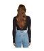 Body Manches Longues Motif/style Étiquette Femme Noir Calvin Klein-4