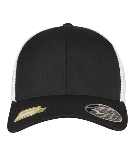 Casquette Trucker Motif/style Deux Tons Noir Blanc Flexfit