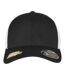 Casquette Trucker Motif/style Deux Tons Noir Blanc Flexfit-1