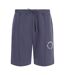 Mens Fleece Circle Sweat Shorts Thunder Grey Blank Essentials-1