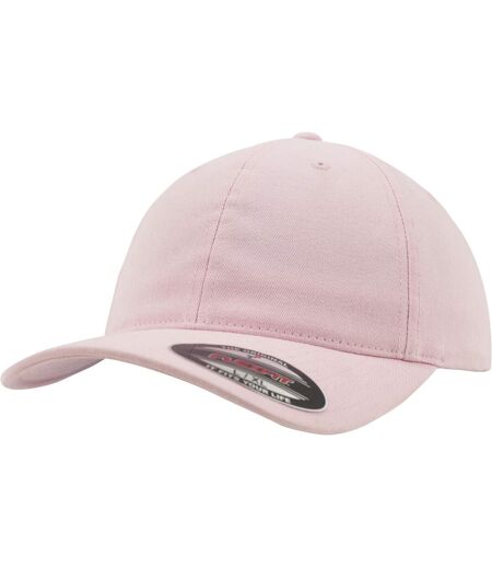 Flexfit Garment Washed Cotton Dad Baseball Cap (Pink)