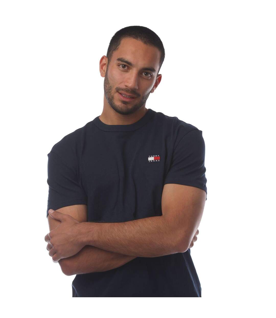 Mens Tonal Badge T-shirt Blue Tommy Jeans-4