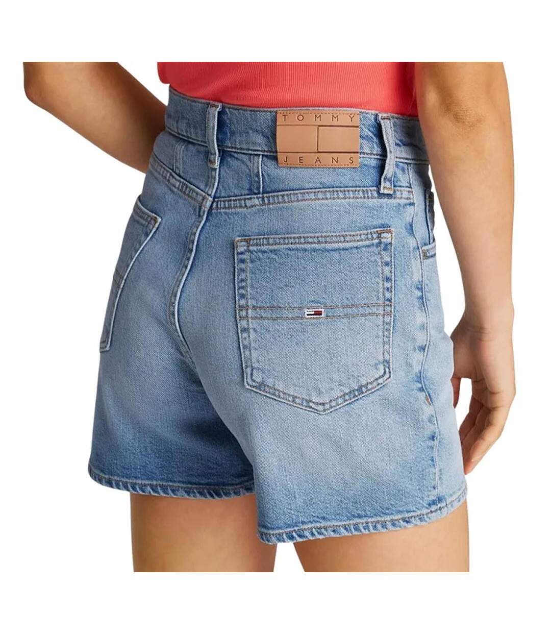 Short mom bleu femme tommy hilfiger dw0dw20091 - 25-2