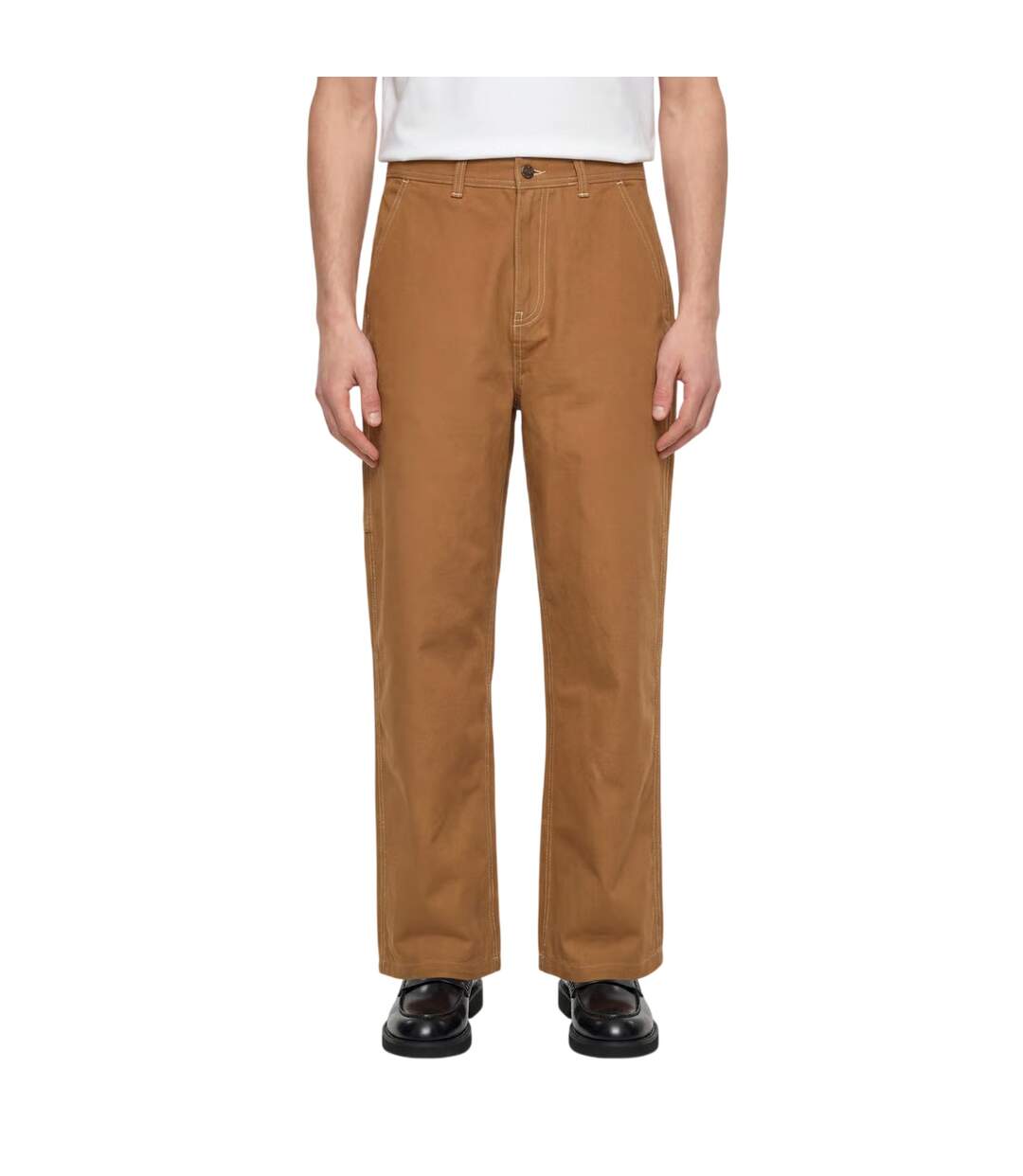 Mens Canvas Straight Trousers Golden Wheat Timberland-4