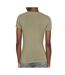T-shirt kaki femme guess mini triangle - l-2