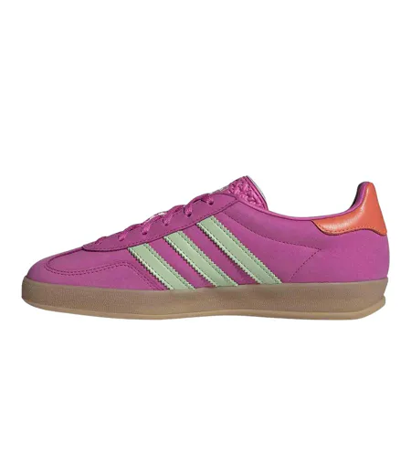 Baskets Motif/style Rétro Gazelle Femme Fuchsia Vert Adidas