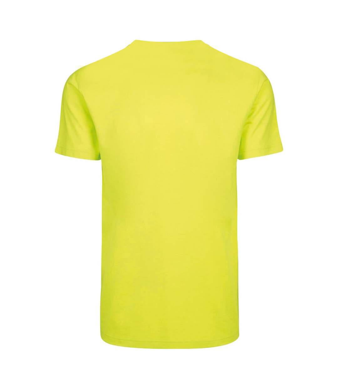 T-shirt à col rond homme jaune fluo Build your Brand