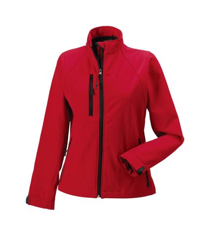 Jerzees Colours Ladies Water Resistant & Windproof Soft Shell Jacket (Classic Red)