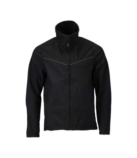 Mens Customised Soft Shell Jacket Black Mascot