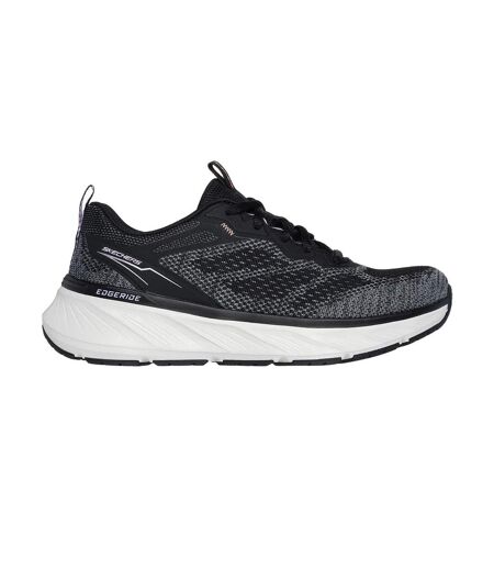 Womens/ladies edgeride power flow trainers black/lavender Skechers