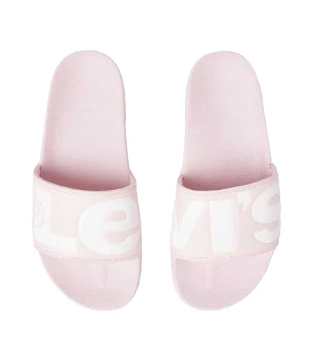 Mens June Sliders Light Pink Levis