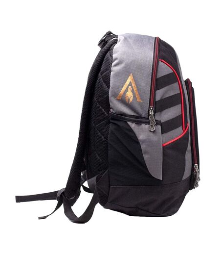 Sac À Dos Taille Unique Noir Gris Rouge Assassins Creed Odyssey