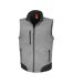 Mens soft shell bodywarmer workguard grey/black Result-1