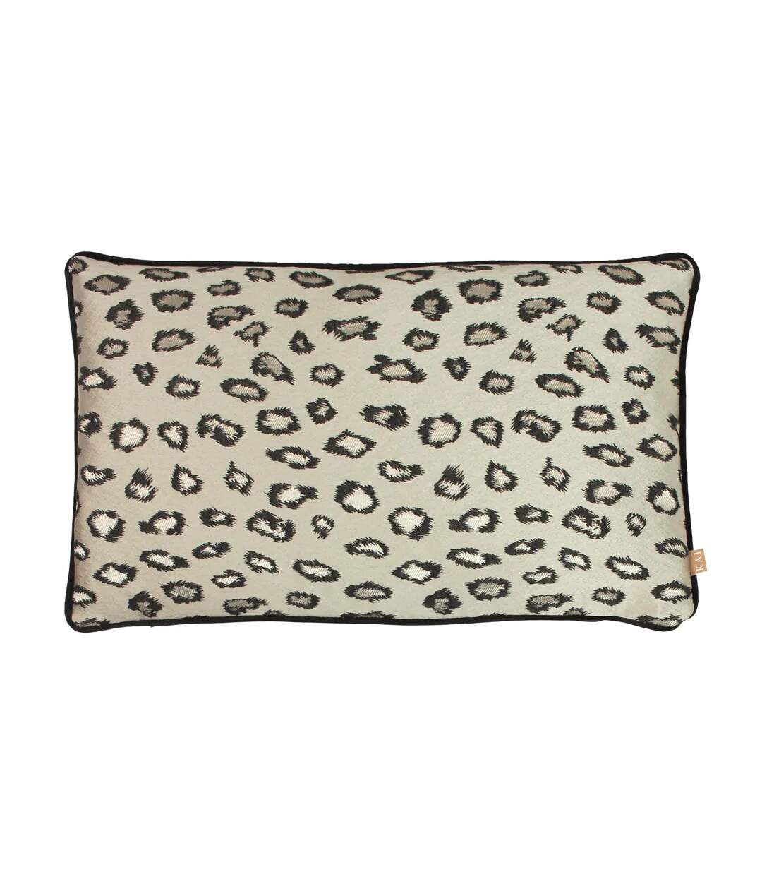 Faline jacquard leopard print cushion cover one size bronze Kai