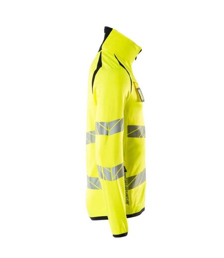 Veste Polaire Accelerate Safe Homme Jaune Fluo Bleu Marine Mascot