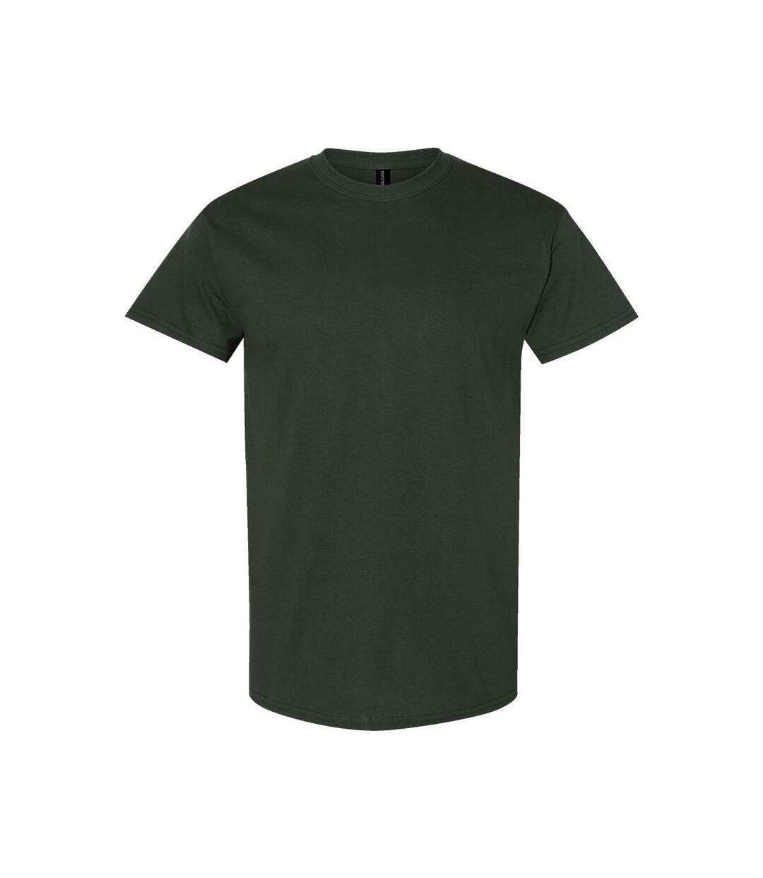 Mens Heavy Cotton T-shirt Forest Green Gildan-1