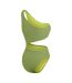 Maillot De Bain 1 Pièce Motif/style Damier Femme Vert À Carreaux Speedo-2