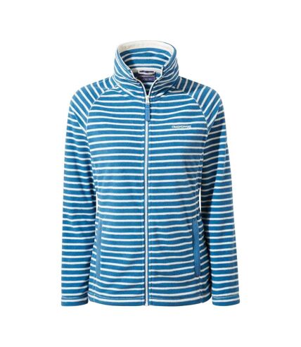 Craghoppers Womens/Ladies Ella Striped Fleece Jacket (Yale Blue) - UTCG1864
