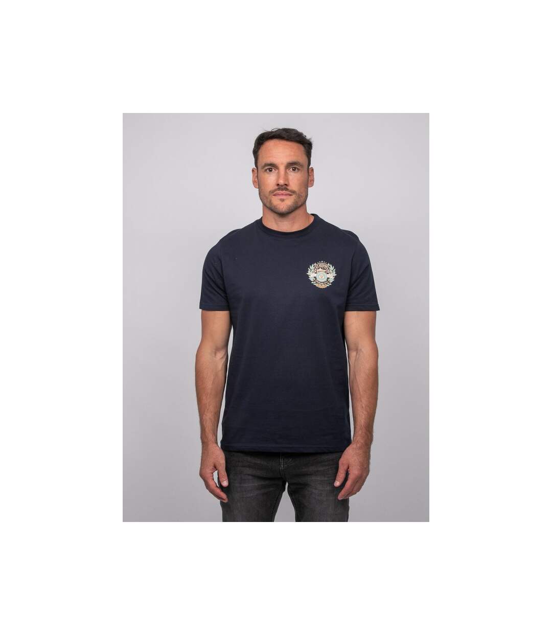 T shirt manches courtes coton motif dos JARGUS-1