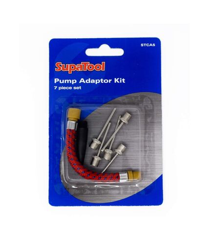 SupaTool Inflating Needles (7 Piece Set) (Silver/Red) (One Size) - UTST5296