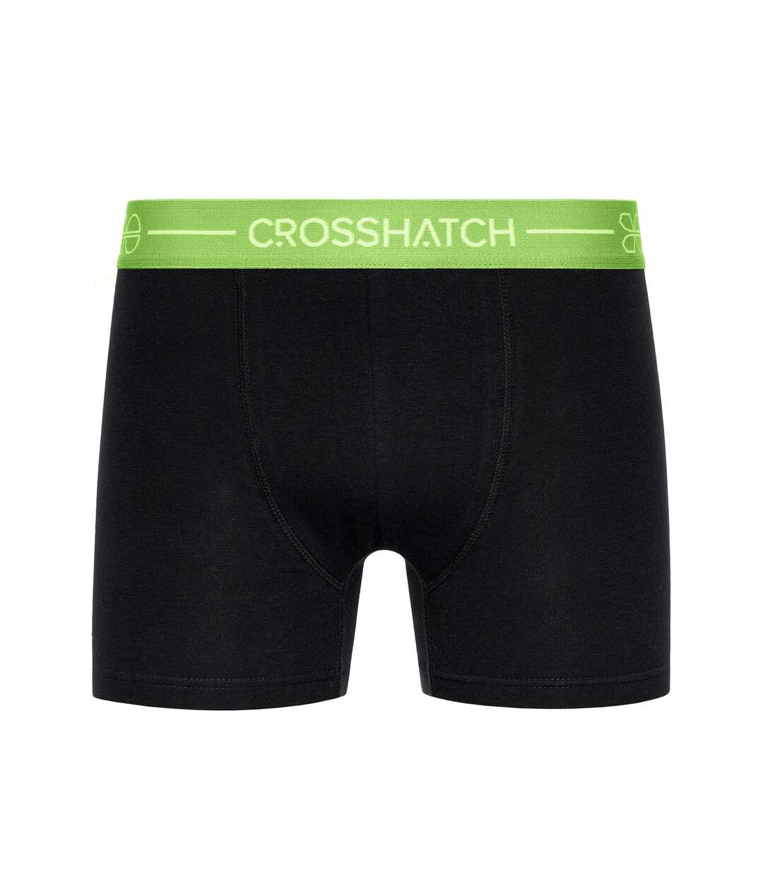 Pack Of 3  Mens Astral Bright Boxer Shorts  Black Crosshatch-4