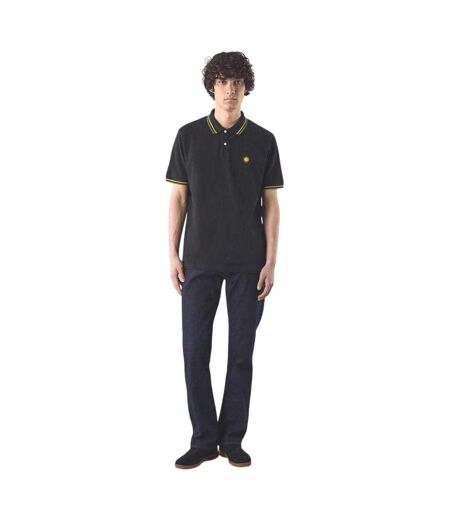 Mens Regular Polo Shirt Black Pretty Green