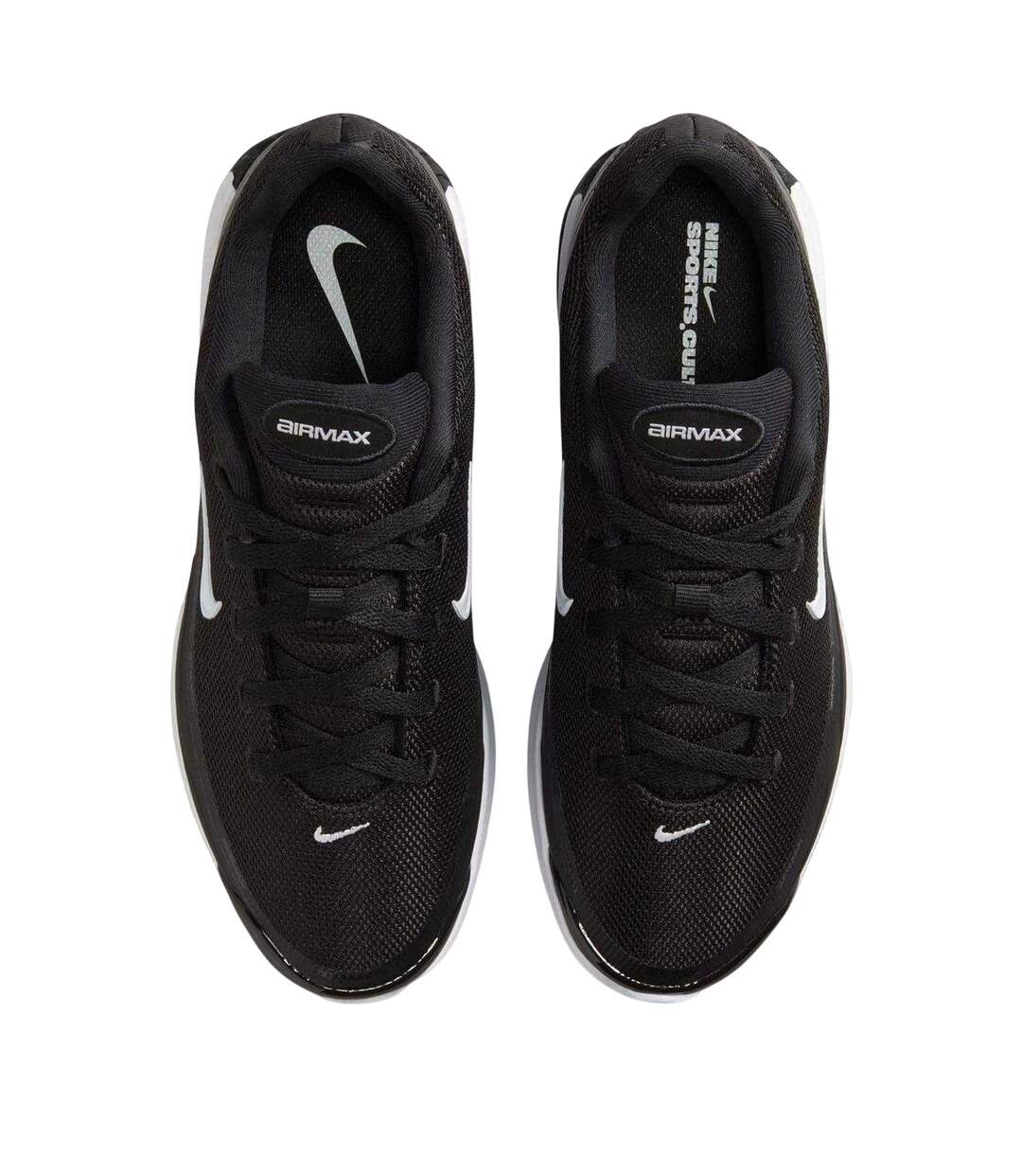 Womens/ladies Air Max Bia Trainers Black White Nike-4