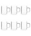 Lot de 6 Mugs en Verre Mia 45cl Transparent-1