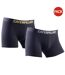 Caterpillar Mens Boxer Shorts (Pack of 2) (Black/Yellow/Charcoal) - UTFS6916-1