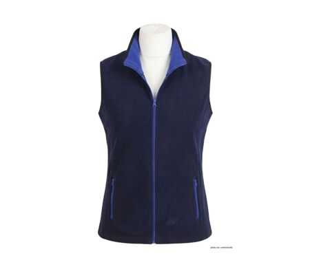 Gilet sans manches en polaire contre-collé BALZAC3 Marine (Mayflower)