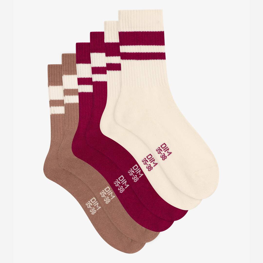 Lot de 3 paires de mi-chaussettes de sport EcoDim-3