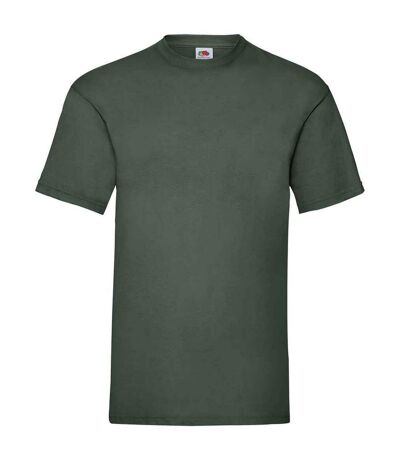 Mens valueweight t-shirt bottle green Fruit of the Loom