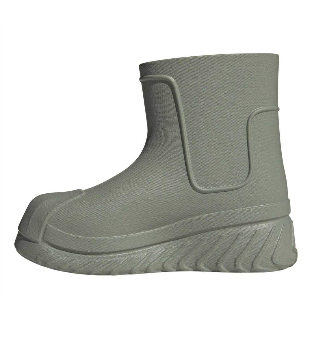 Womens/ladies Superstar Bluetooth Chunky Flat Snow Boots Silver Green Adidas-3
